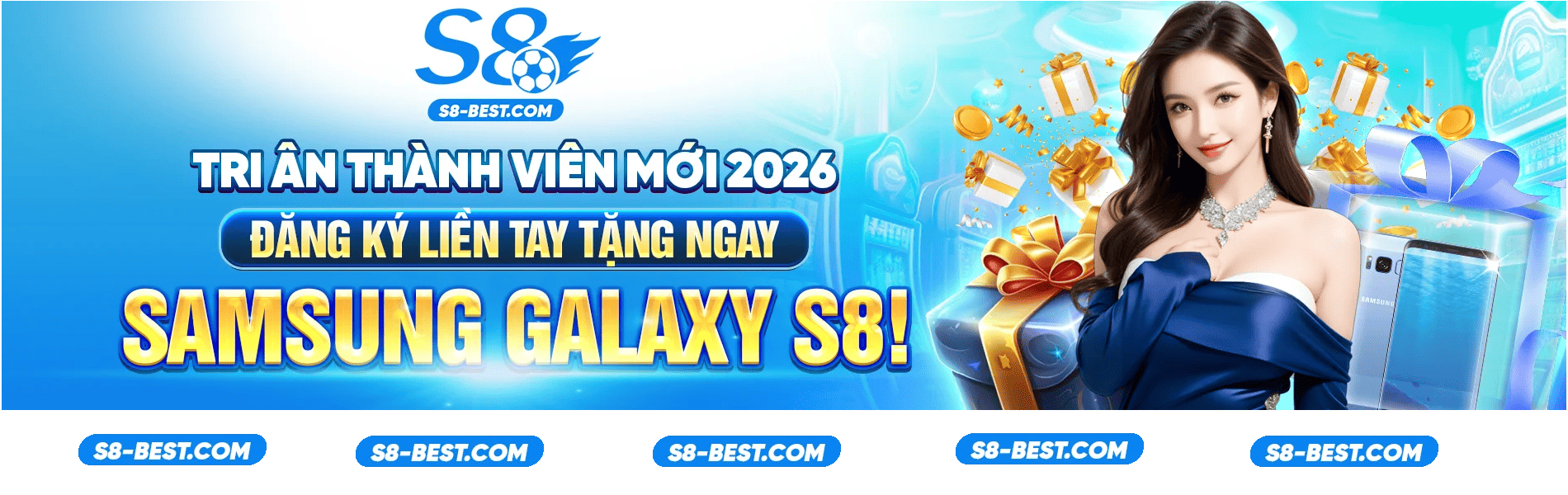 Tri ân thành viên mới tặng samsung galaxy S8 Từ Ngày 11/2025 đến 2026